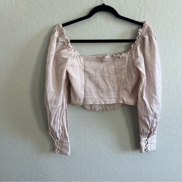 ASTR the Label Amber Puff Sleeve Smocked Blouse - Picture 6 of 7